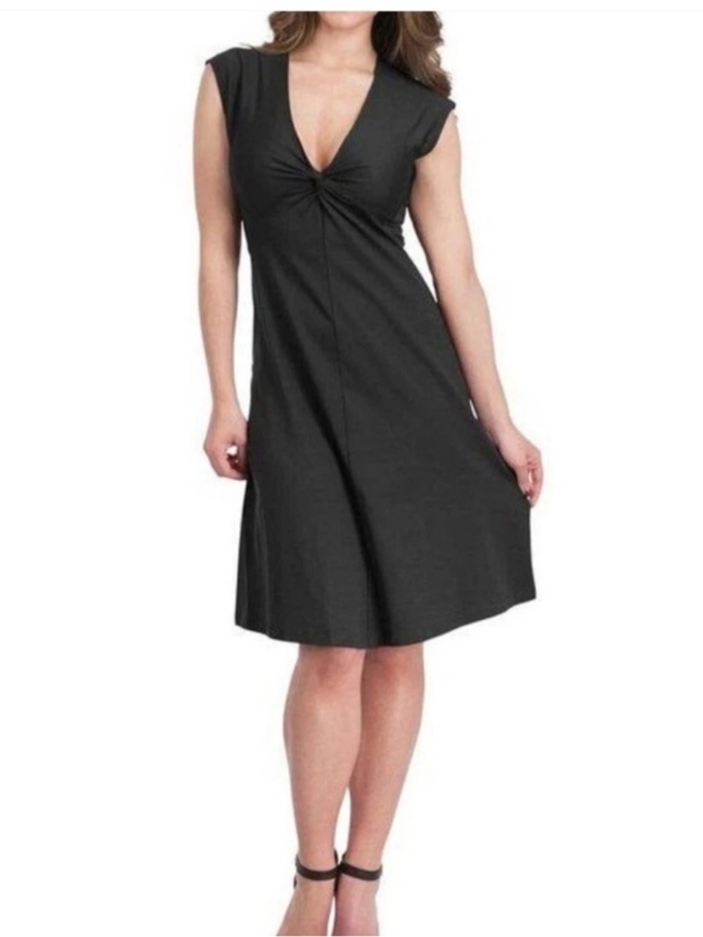PATAGONIA Woman's Bandha Twist Stretch Dress Seabrook Black Sleeveless Medium